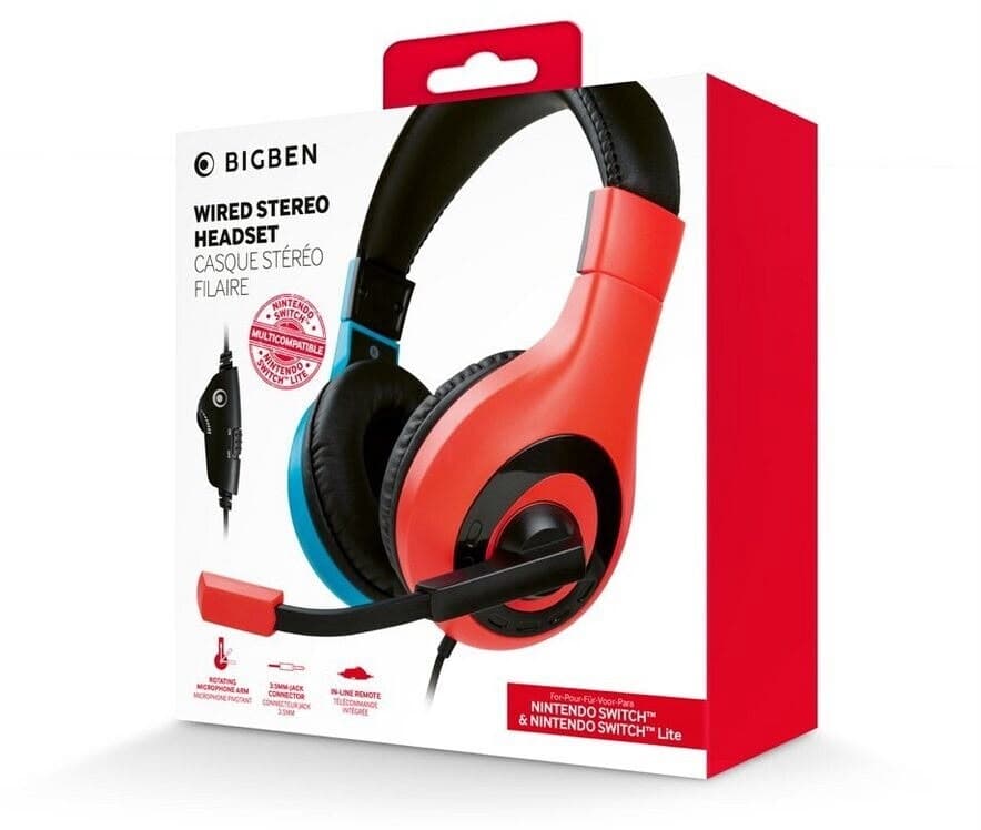 BIGBEN CASQUE STÉRÉO FILAIRE NINTENDO EDITION