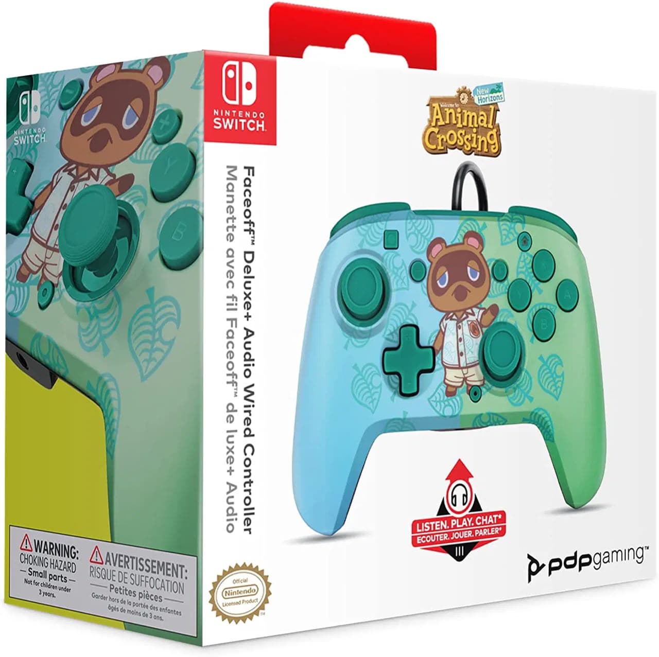 PDP Manette Nintendo animal Crossing filaire