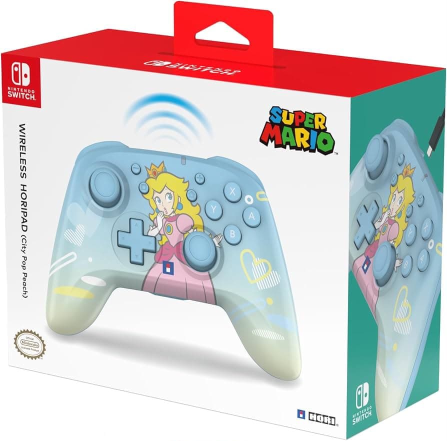 Manette sans fils HORI super Mario blue